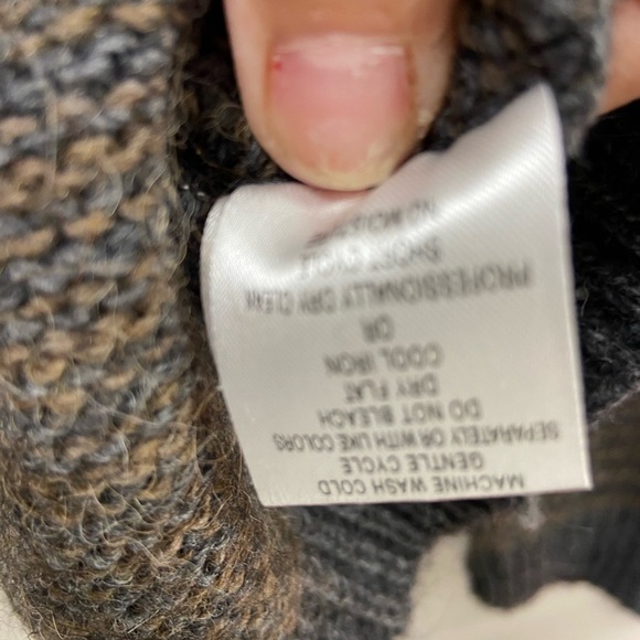 LineaMaglia sweater Size large Italy made wool & alpaca striped sweater - Picture 2 of 5